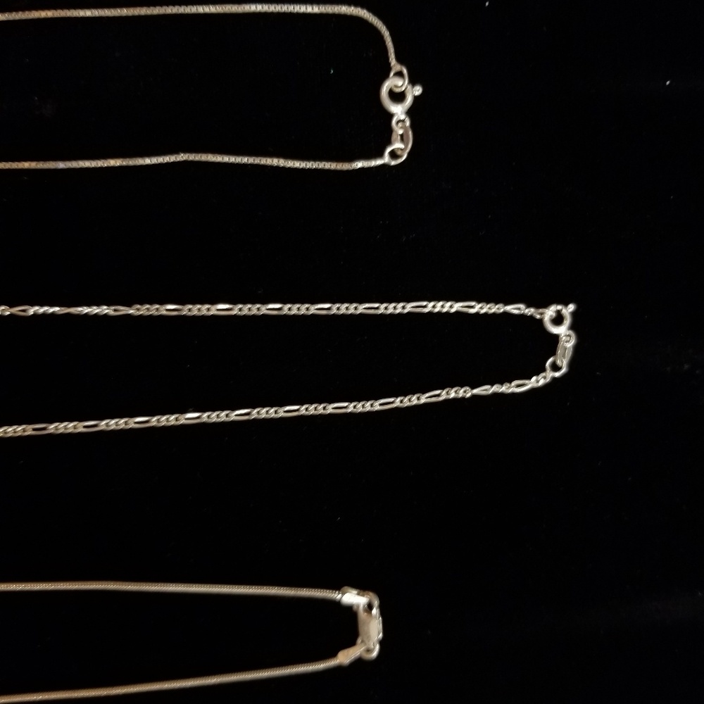 3 sterling 925 necklaces